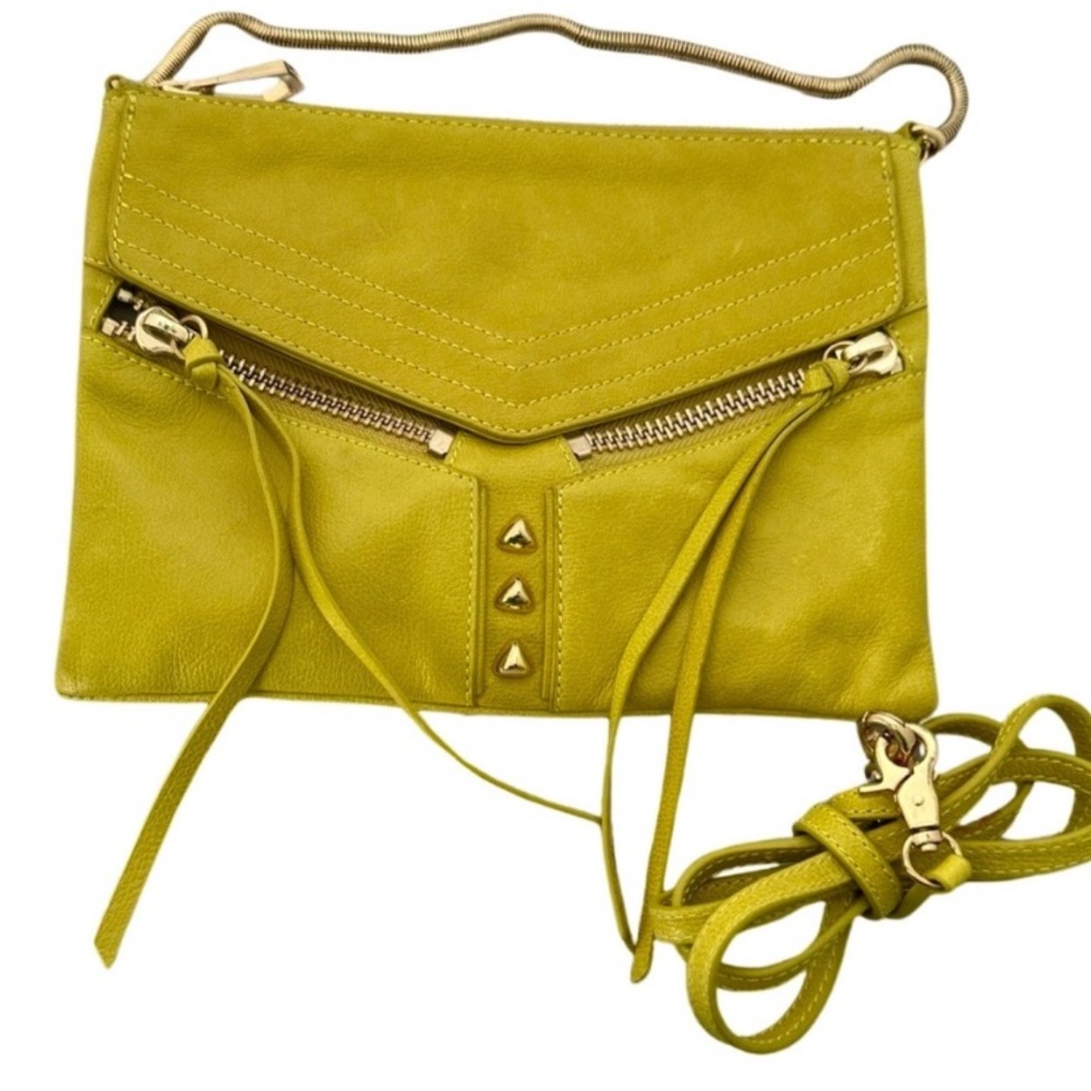 Botkier Bag Citron Yellow Legacy Mini Convertible Crossbody Handbag Purse Tassel